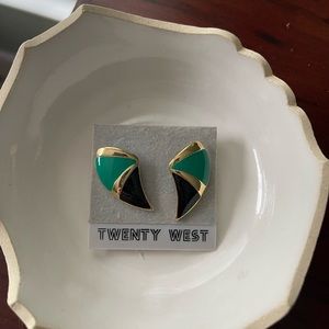 Twenty west gold earrings